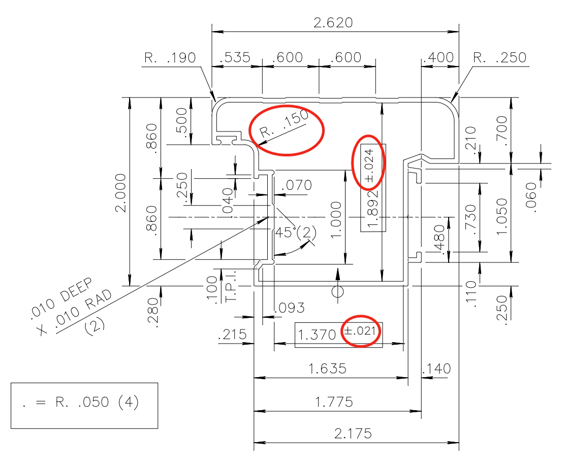 Modern Aluminum Extrusion Profile Modern Aluminum Extrusion