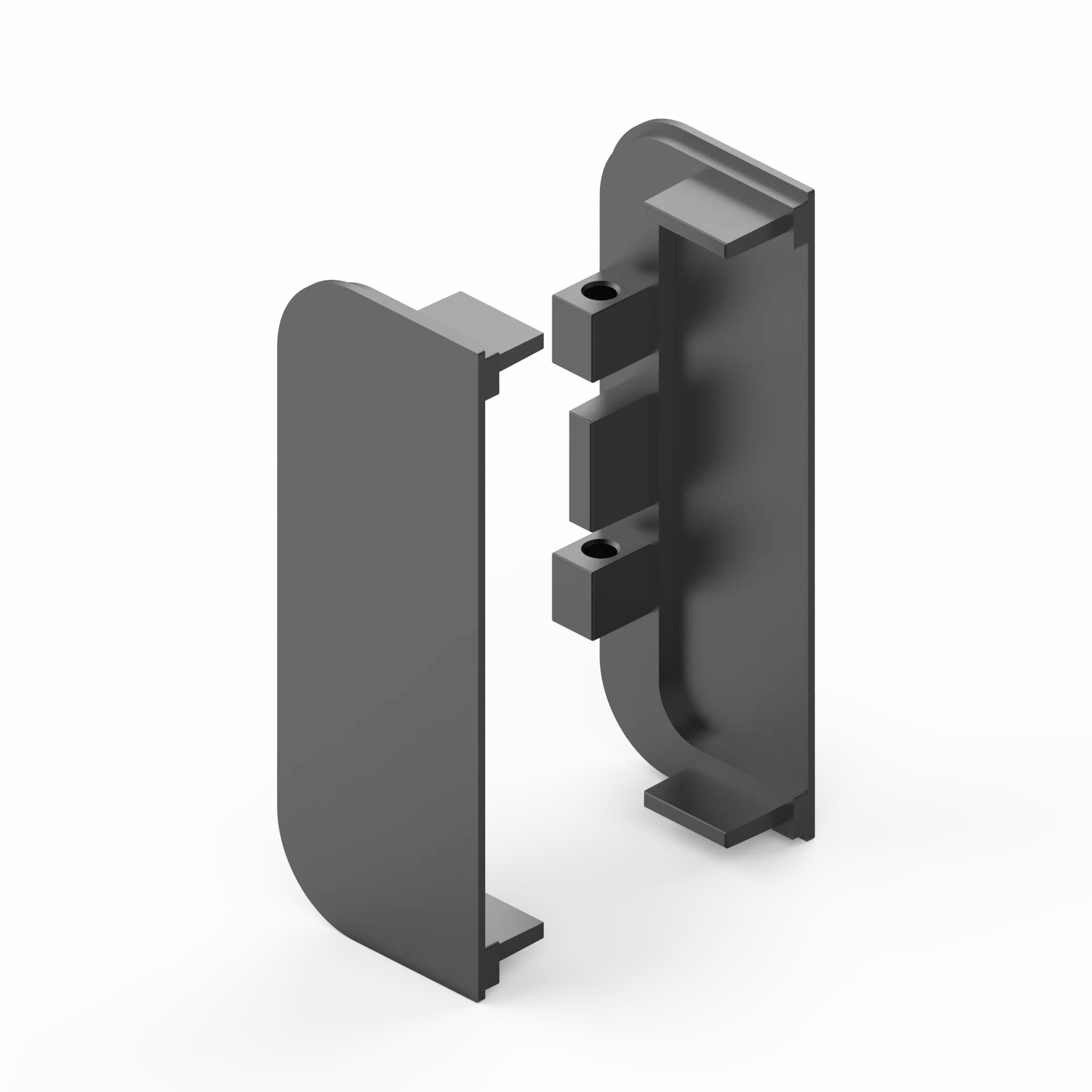 Kitchen Gola Profile End Caps Accessory Modern Aluminum Extrusion